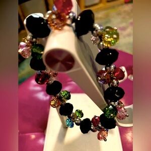 Multi-colored Crystal Bracelet EUC